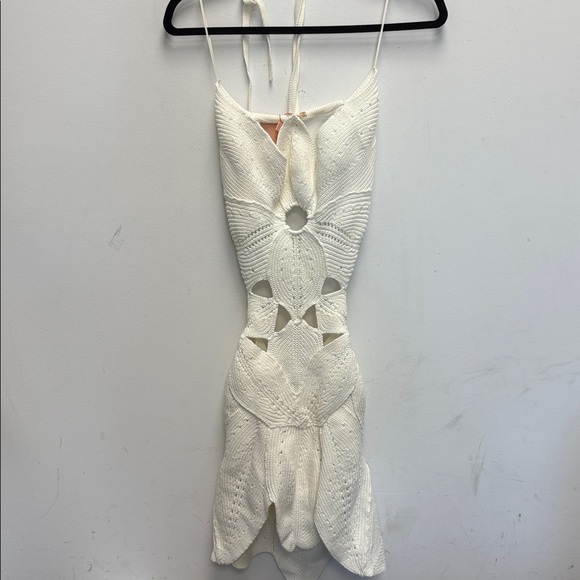 Cult Gaia Floreanna Cream Knit Dress - Picture 5 of 7